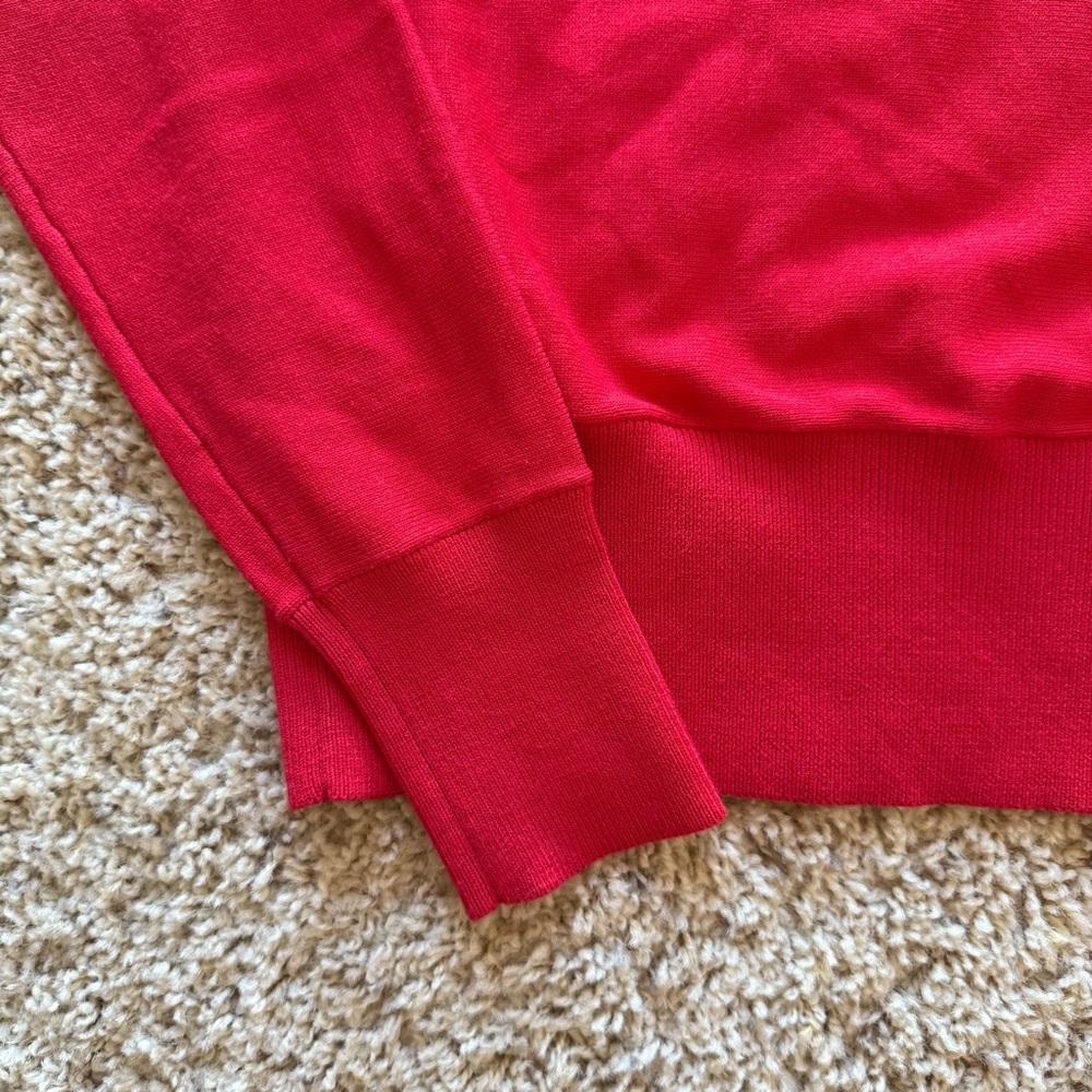 Halogen Ruffle Shoulder Removable Zip Sleeve Red … - image 6